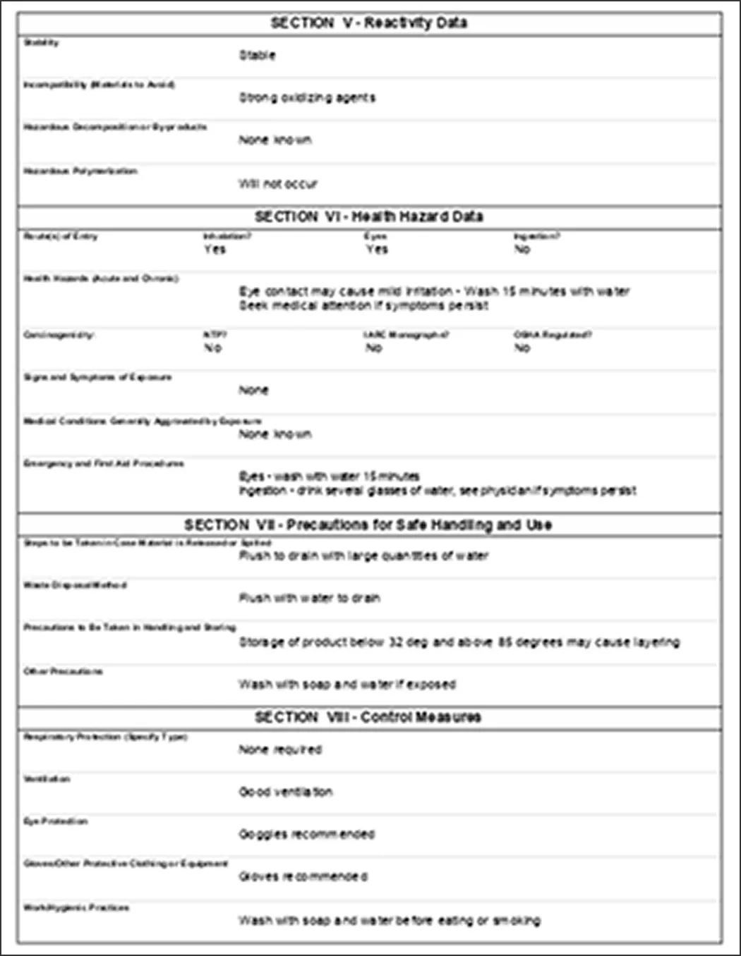 미국 MSDS 2